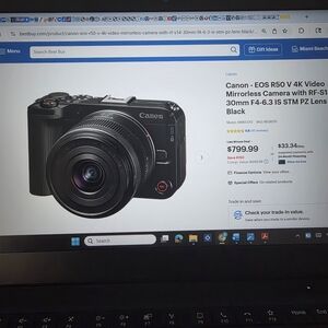 Canon EOS R50 Black Camera